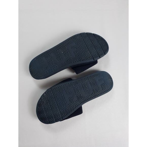 FTP F*ckThePopulation x HUF Worldwide Corduroy Logo Slides Pre-Owned Size 10 main image 5